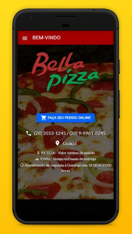 Bella Pizza Guaçuí for Android: Streamlined Pizza Ordering