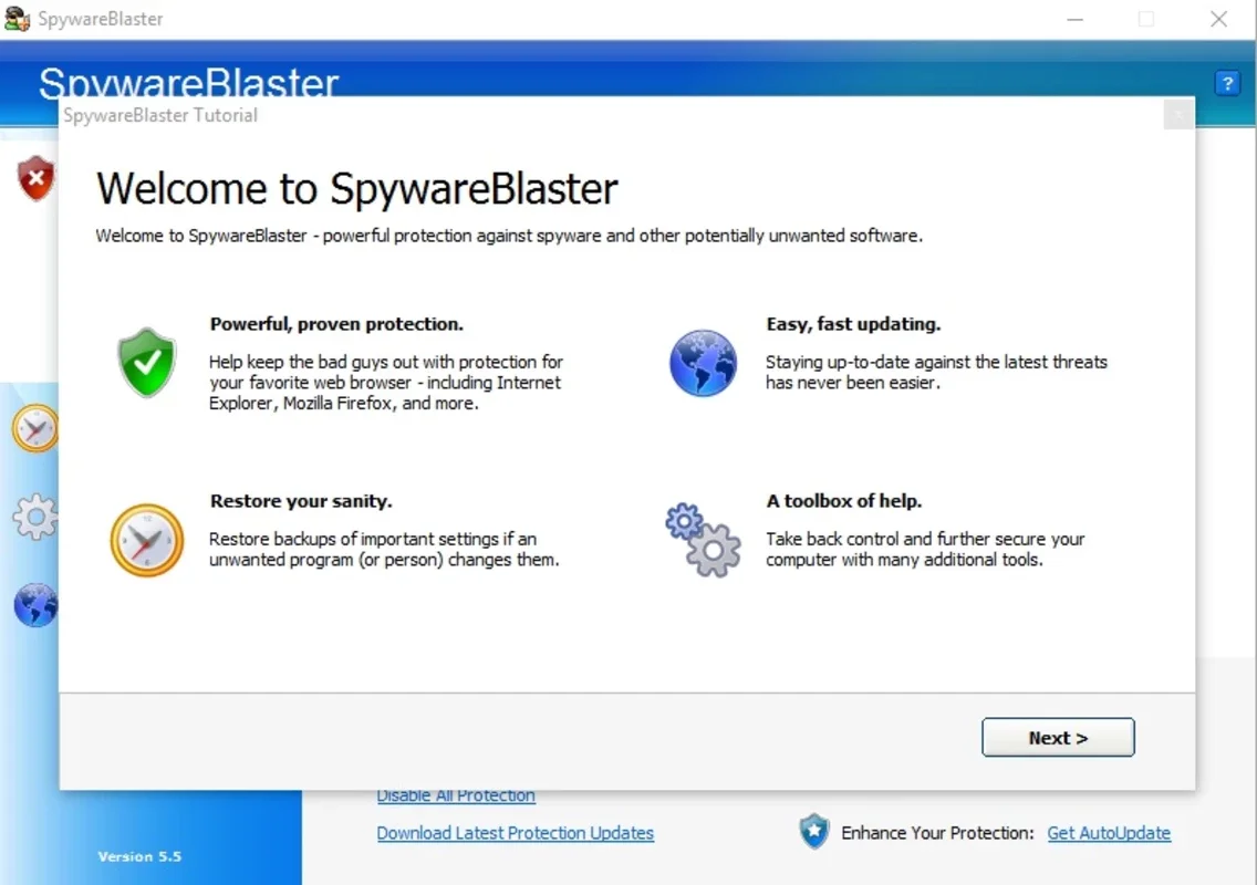 SpywareBlaster for Windows - Keeps Your System Secure