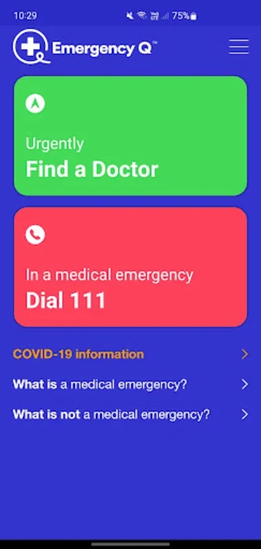 Emergency Q for Android: Streamline ED Visits