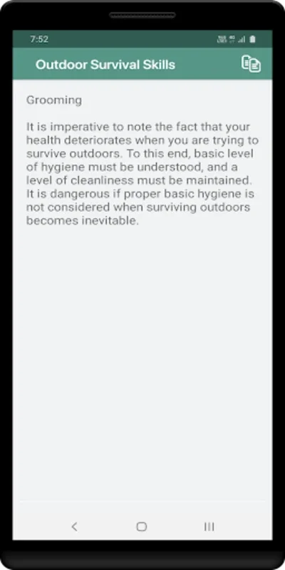 Outdoor Survival Skills for Android - Essential Wilderness Tips