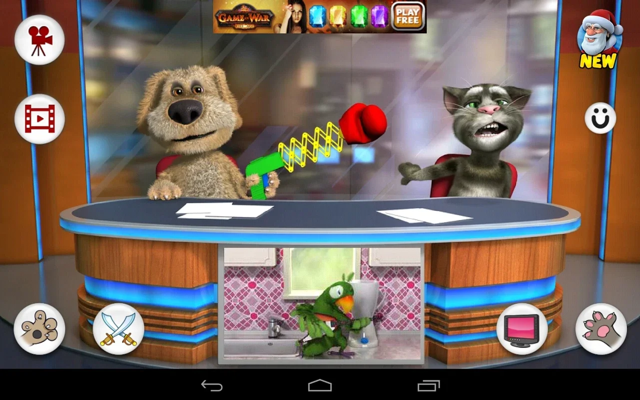 Talking Tom and Ben News Free for Android: Hilarious News - Show Interaction