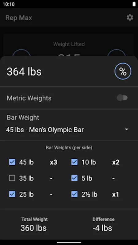 1 Rep Max for Android - Maximize Your Lifting Potential