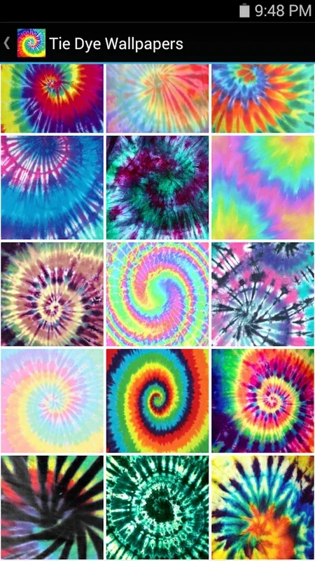 Tie Dye Wallpapers for Android - Vibrant and Nostalgic