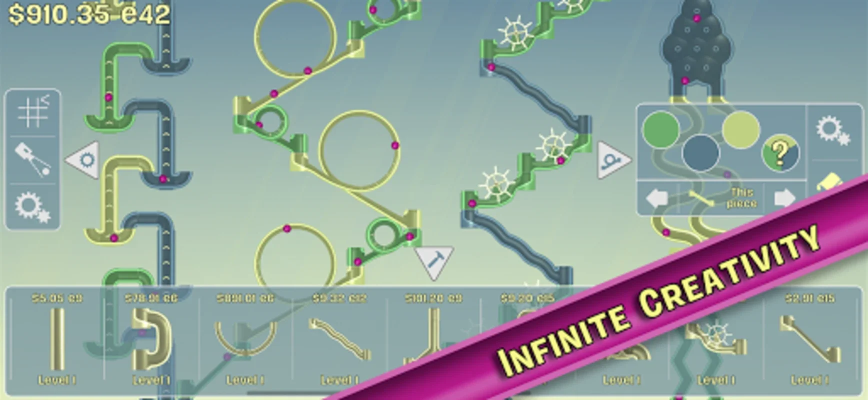 IncrediMarble for Android: Build Marble Runs & Progress