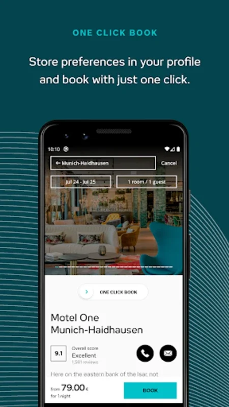 Motel One for Android - Streamlined Travel Experience