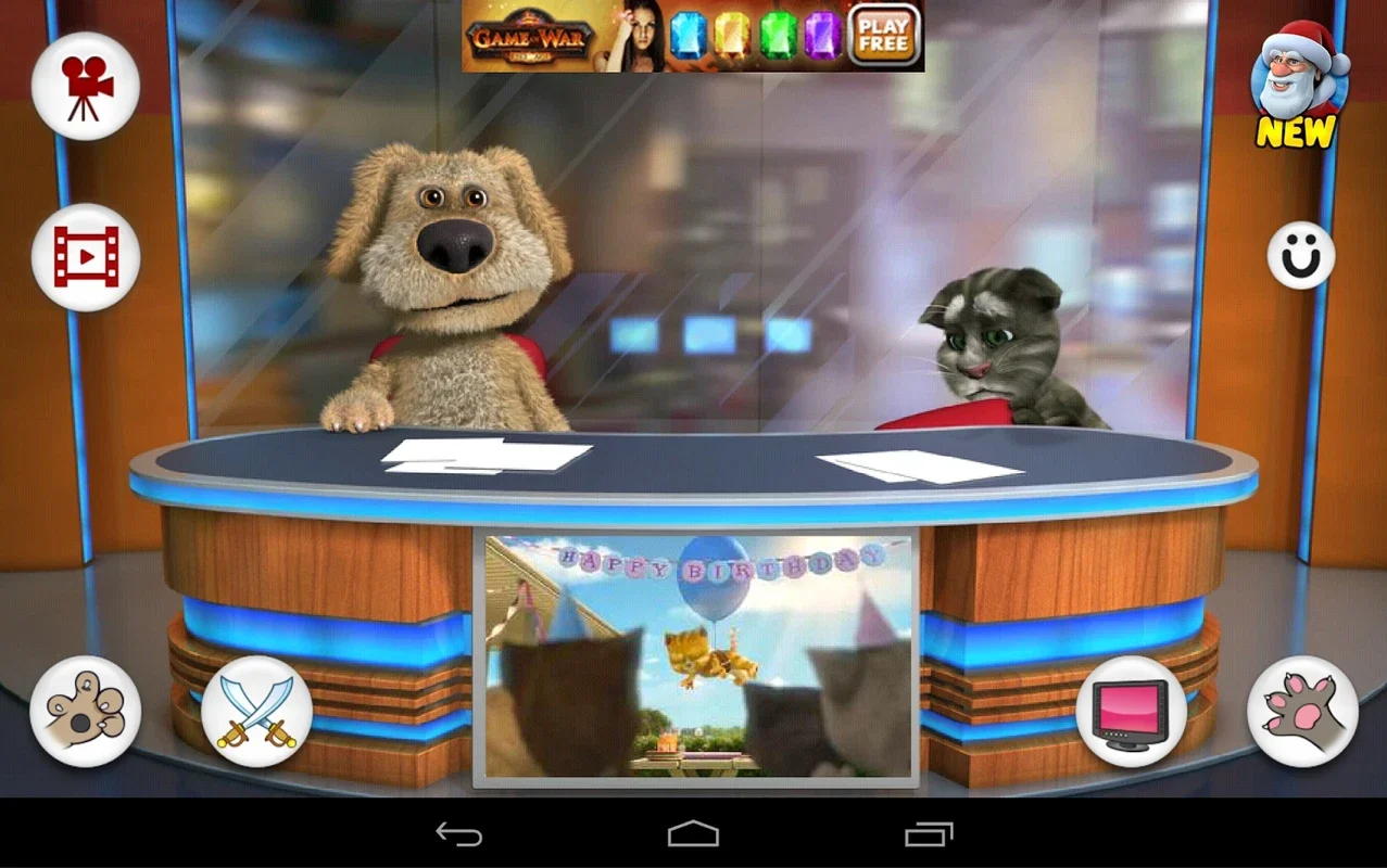 Talking Tom and Ben News Free for Android: Hilarious News - Show Interaction