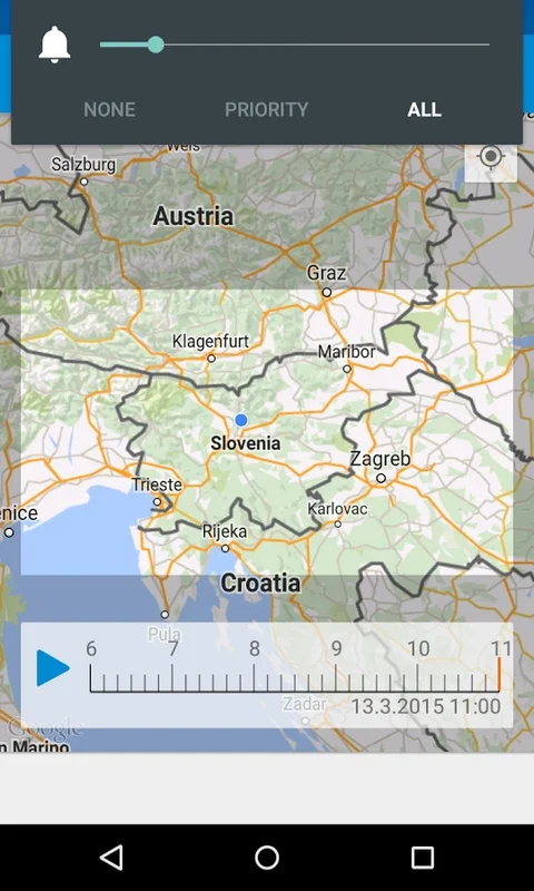 Dež for Android - Comprehensive Slovenian Weather App