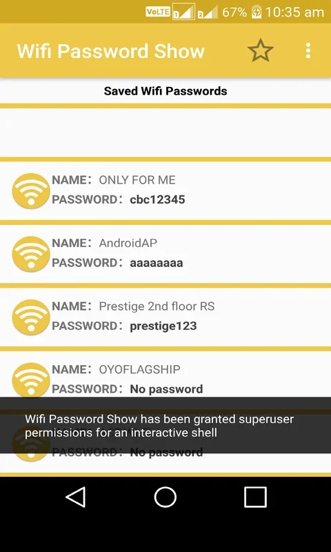 Wifi Password Show for Android: Recover WiFi Passwords