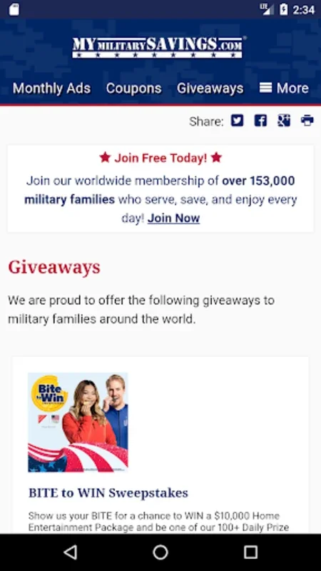 My Military Savings for Android - Maximize Savings at Commissaries