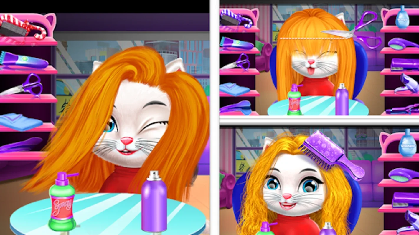 Chic Baby Kitty Cat Hair Salon for Android - Virtual Pet Care