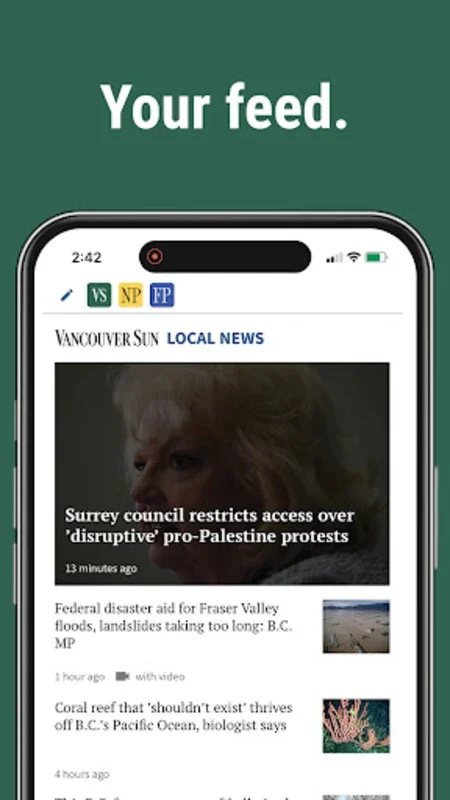 The Vancouver Sun for Android - Personalized News Experience