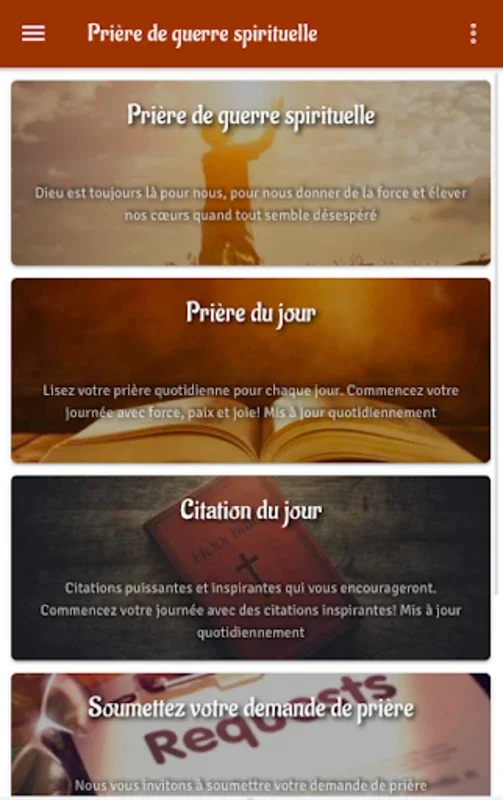 Prière de guerre spirituelle for Android - Spiritual Warfare Guidance