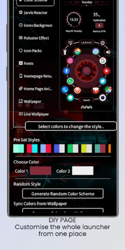 Jarvis Launcher for Android - Unlock Futuristic Interface