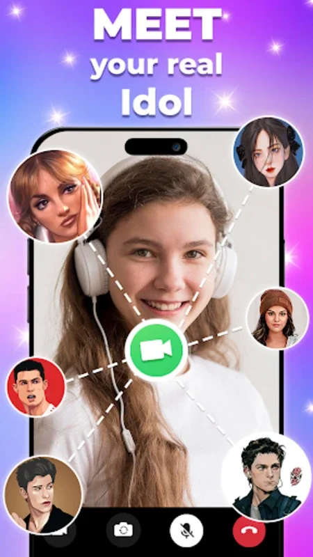 Superstar Video Call & Chat for Android - Fictional Celebrity Interactions