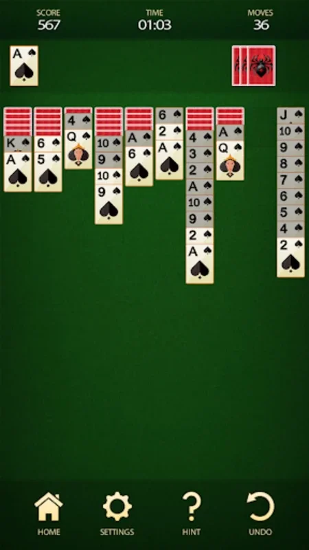 Spider Solitaire: Card Game for Android - Engaging Play