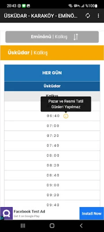 İstanbul Vapur Sefer Saatleri for Android - Real-Time Schedule Info