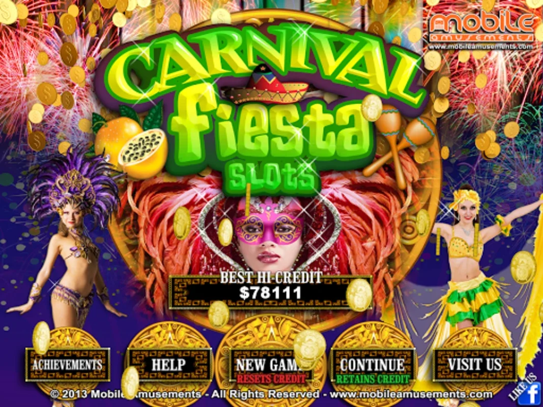 Carnival Fiesta Slots for Android - Thrilling Carnival Experience