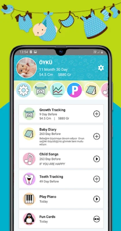 Baby Weight Control for Android: Monitor Baby Growth