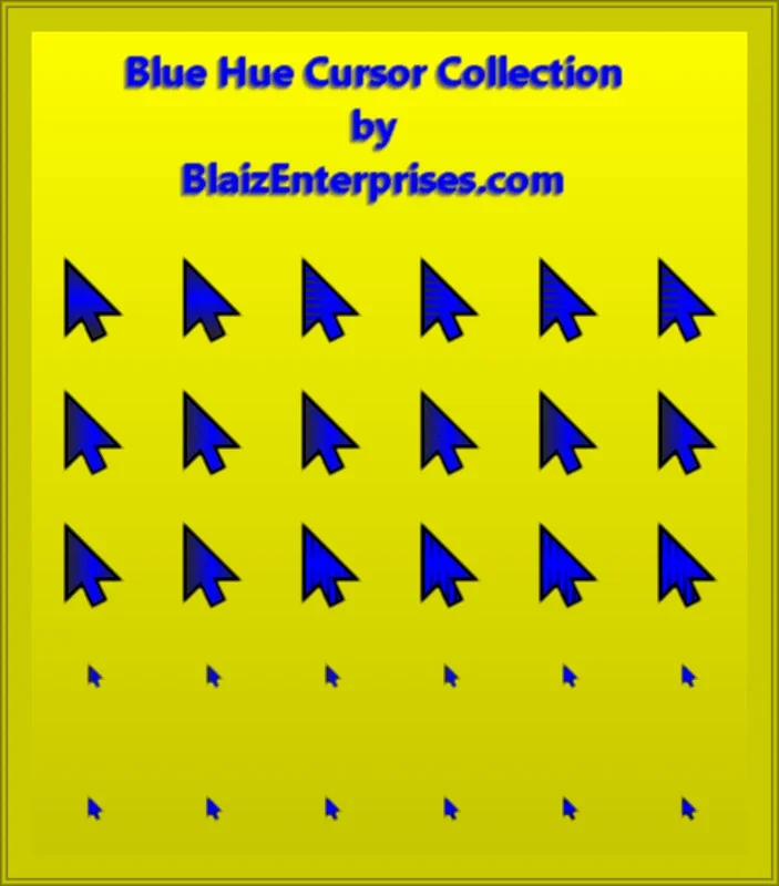 Blue Hue Cursor Collection for Windows by BlaizEnterprises.com