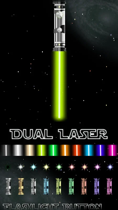 Dual Laser Lightsaber for Android: Flashlight and Lightsaber in One