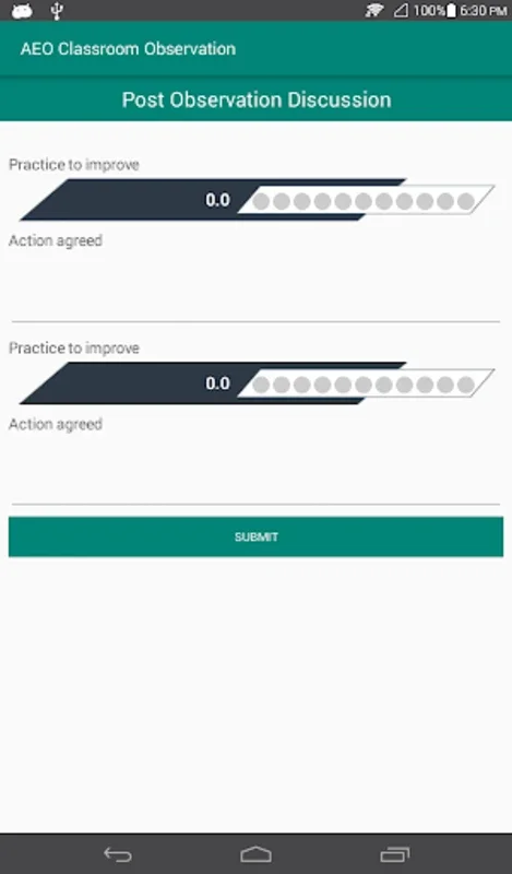 COT Classroom Observation for Android - Evaluate Teachers with Ease