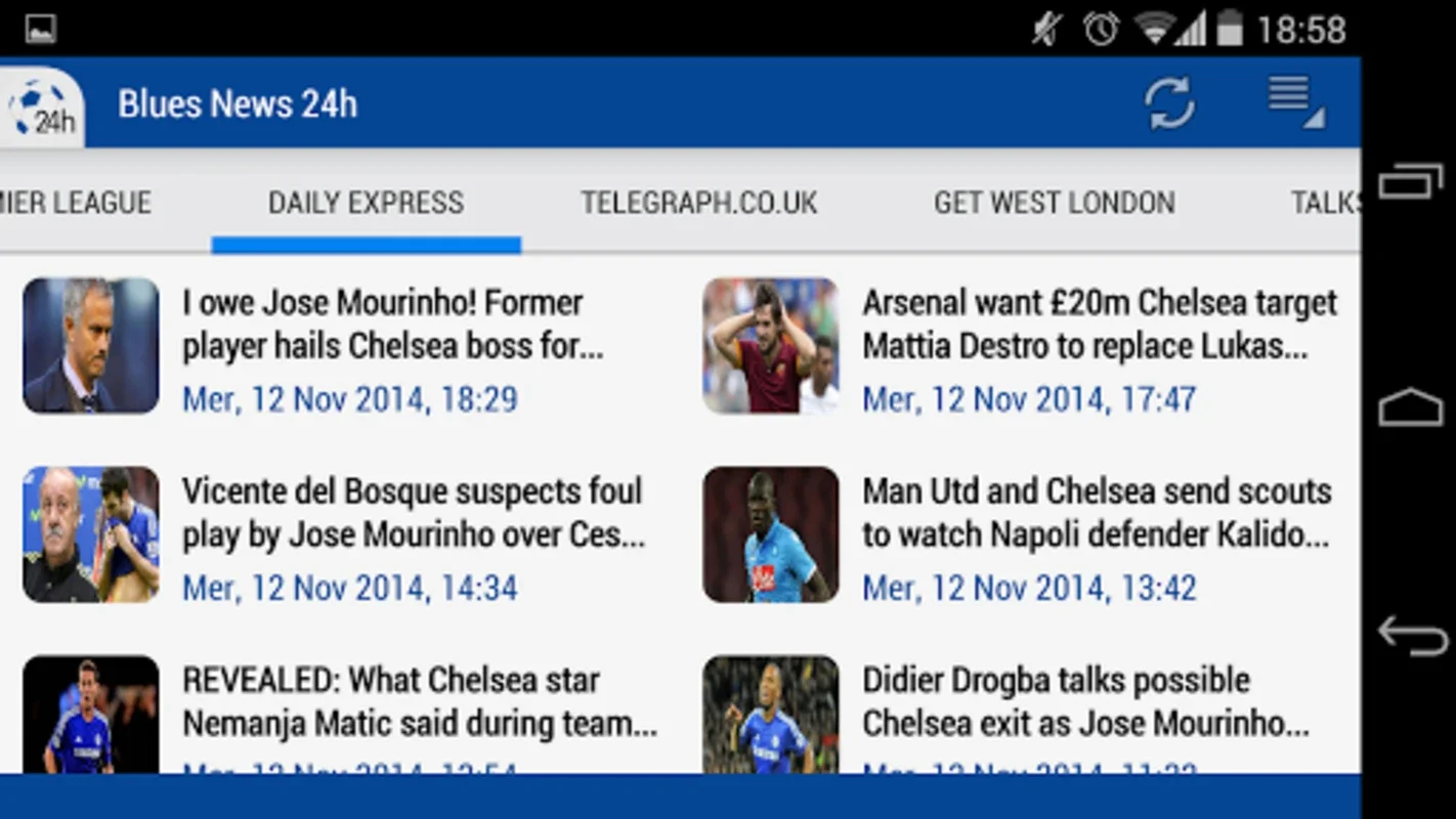 Chelsea Blues News 24h for Android - Your Premier Source for Chelsea News