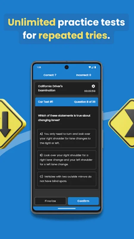 Driver for Android: Ace Driving Tests with 3000+ Qs