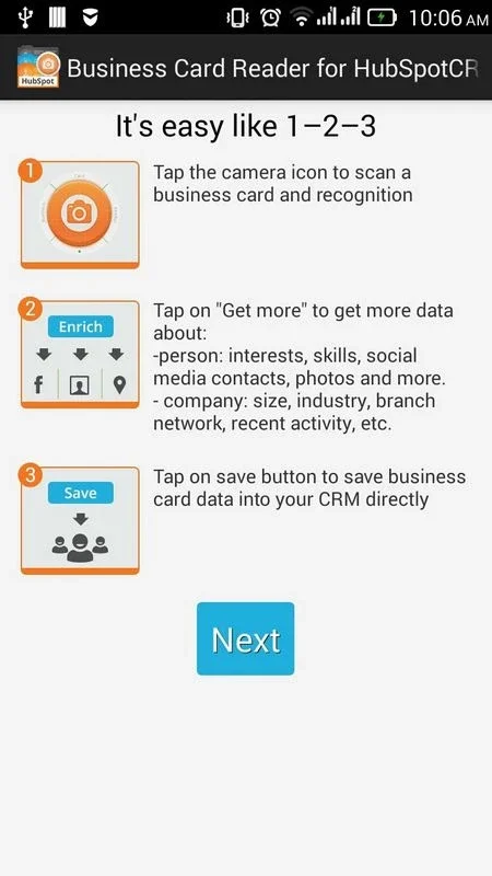 Business Card Reader for HubSpot CRM on Android - Streamline Networking