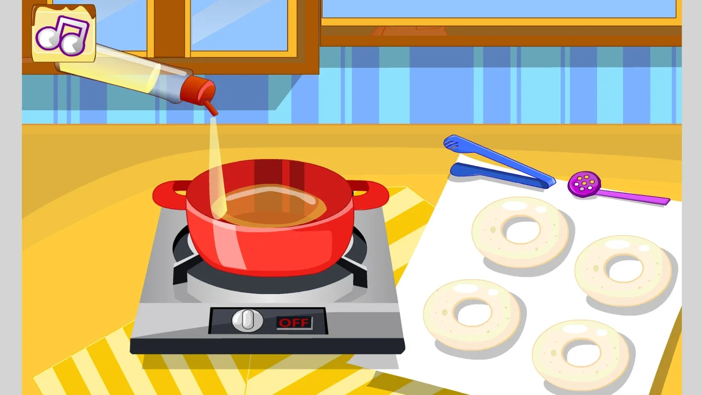 games cooking donuts for Android - Fun Cooking Experience