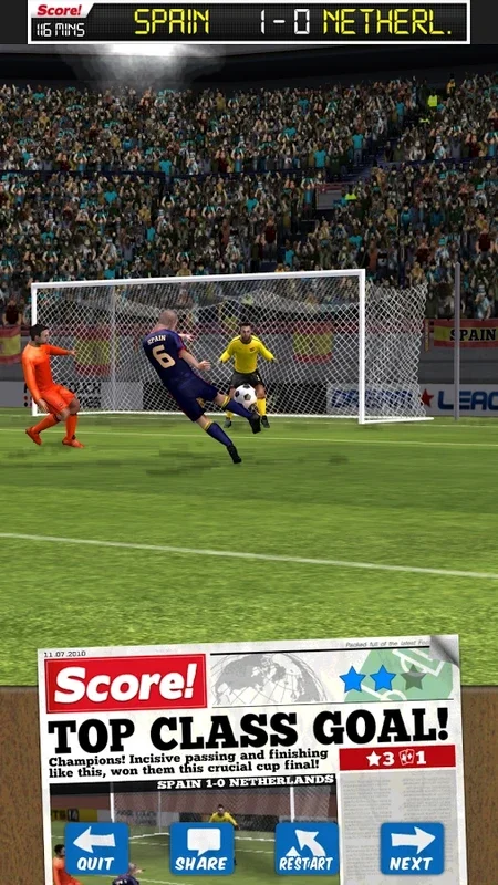 Score! World Goals: Recreate Iconic Football Goals on Android