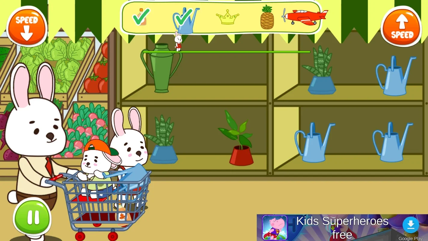 Anime Bunny: Kids supermarket for Android - Engaging Fun