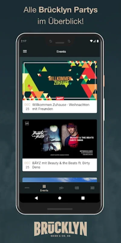 Brücks for Android - Navigate City Nightlife Easily