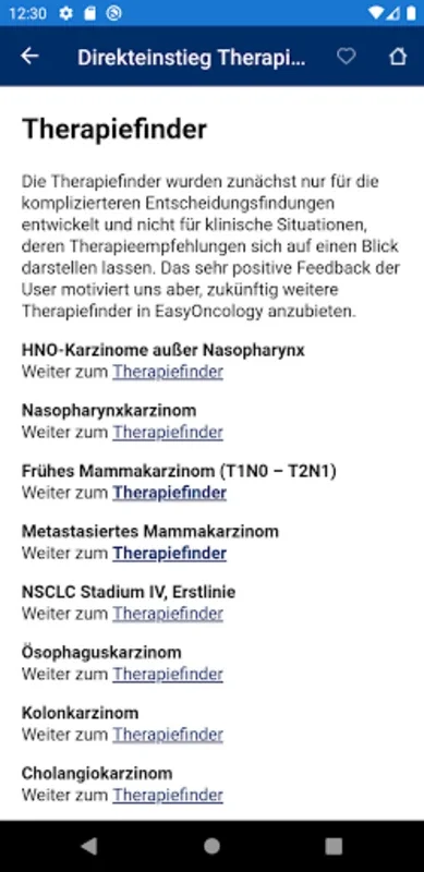 EasyOncology for Android - A Comprehensive Oncology App