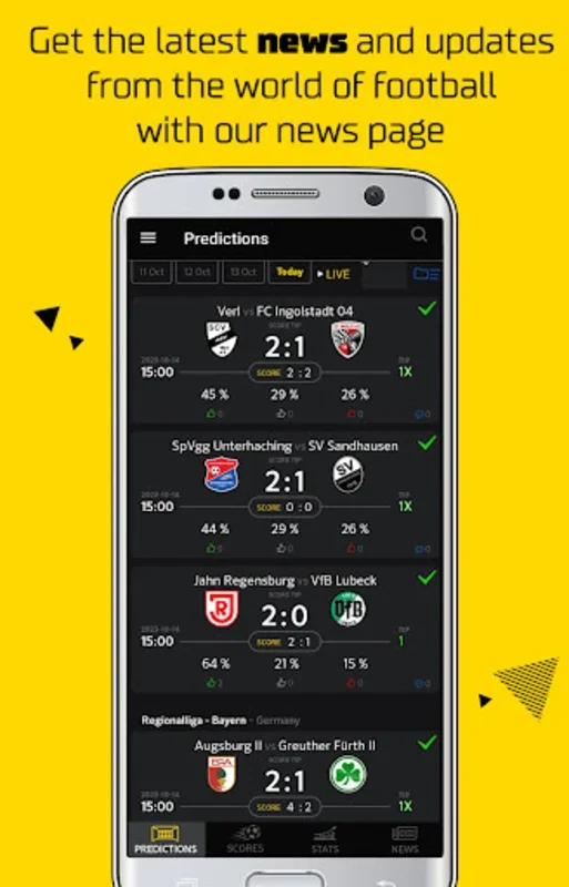 Football Predictions Livescore for Android - In - Depth Analytics and Predictions