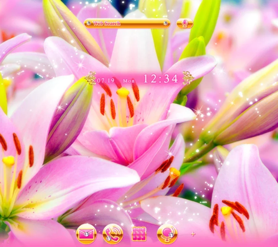 Pink Lilies Theme for Android - Enhance Your Device