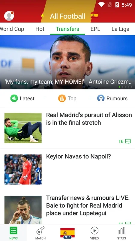 All Football - News & Scores for Android: Stay Updated on Football