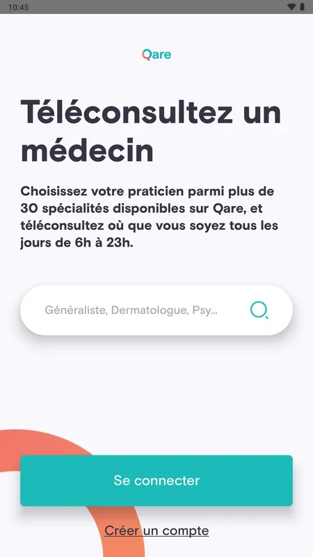 Qare for Android - Seamless Medical Appointments in France