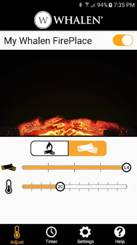 Whalen Fireplace Bluetooth App for Android: Seamless Control