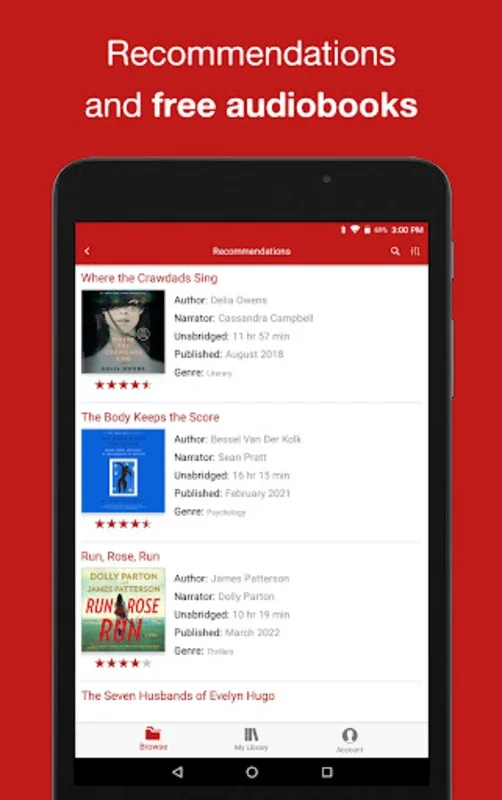 Audiobooks Now Audio Books for Android: Unbeatable Value