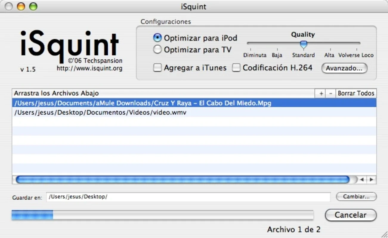 iSquint for Mac - Convert Videos for iPod