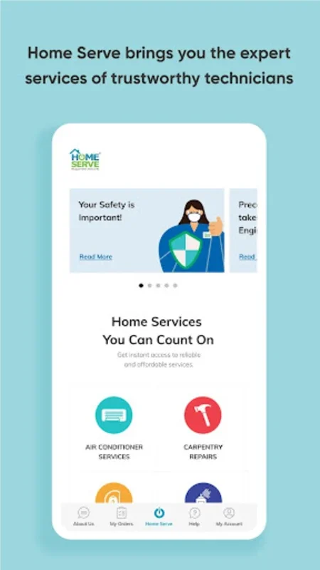 Home Serve for Android - Manage Home Repairs Easily