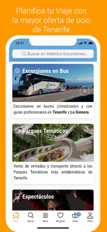 Atlantico Excursiones for Android - Plan Your Tenerife Holiday Easily