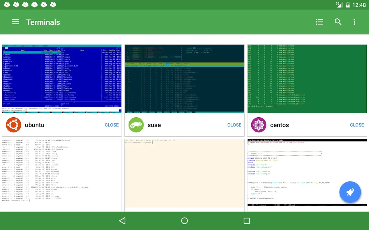 Serverauditor for Android - Manage UNIX & Linux Systems