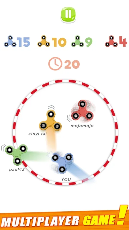 Fidget spinner multiplayers for Android: Fun and Competitive