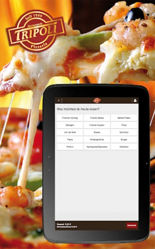 Tripoli for Android: Order Italian Food Seamlessly