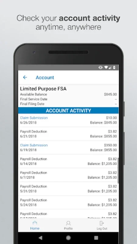 HSB CDH for Android - Efficient Healthcare Account Management