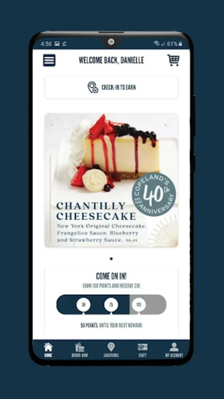 Copeland's for Android - Unlock Dining Rewards