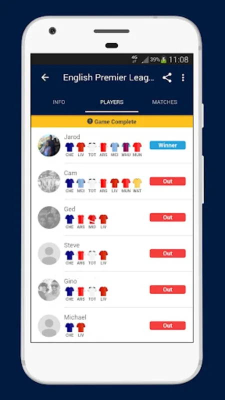 Tippd - Last Man Standing. for Android: Simplify Football Tipping