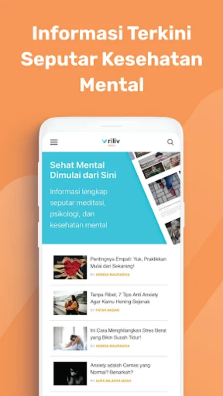 Riliv: Mental Health App for Android - Enhance Your Well-being