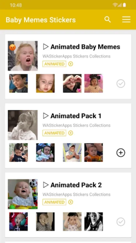 Stickers Baby Memes for Android - Fun Stickers for WhatsApp